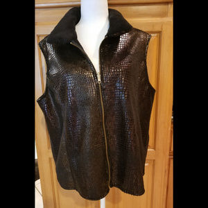 Nancy Bolen Brown Vest Size XL